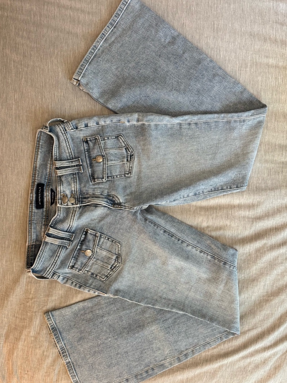 Aeropostale Light Blue Low Rise Flare Jeans